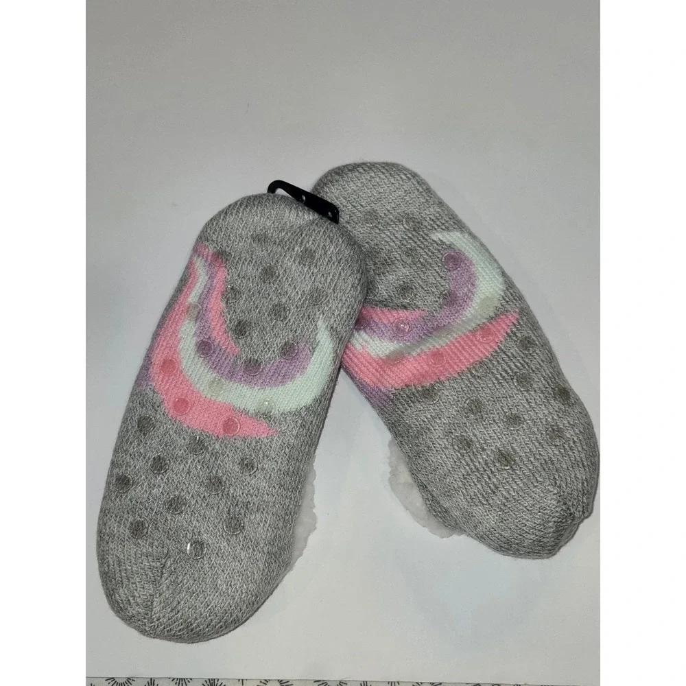 Northeast Outfitters Cozy Cabin Unicorn‎ Slippers Youth Size 10K-4 Gray - Picture 6 of 6